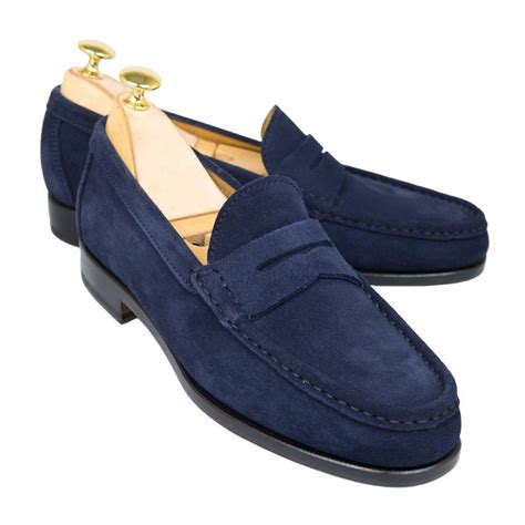 navy blue loafers mens